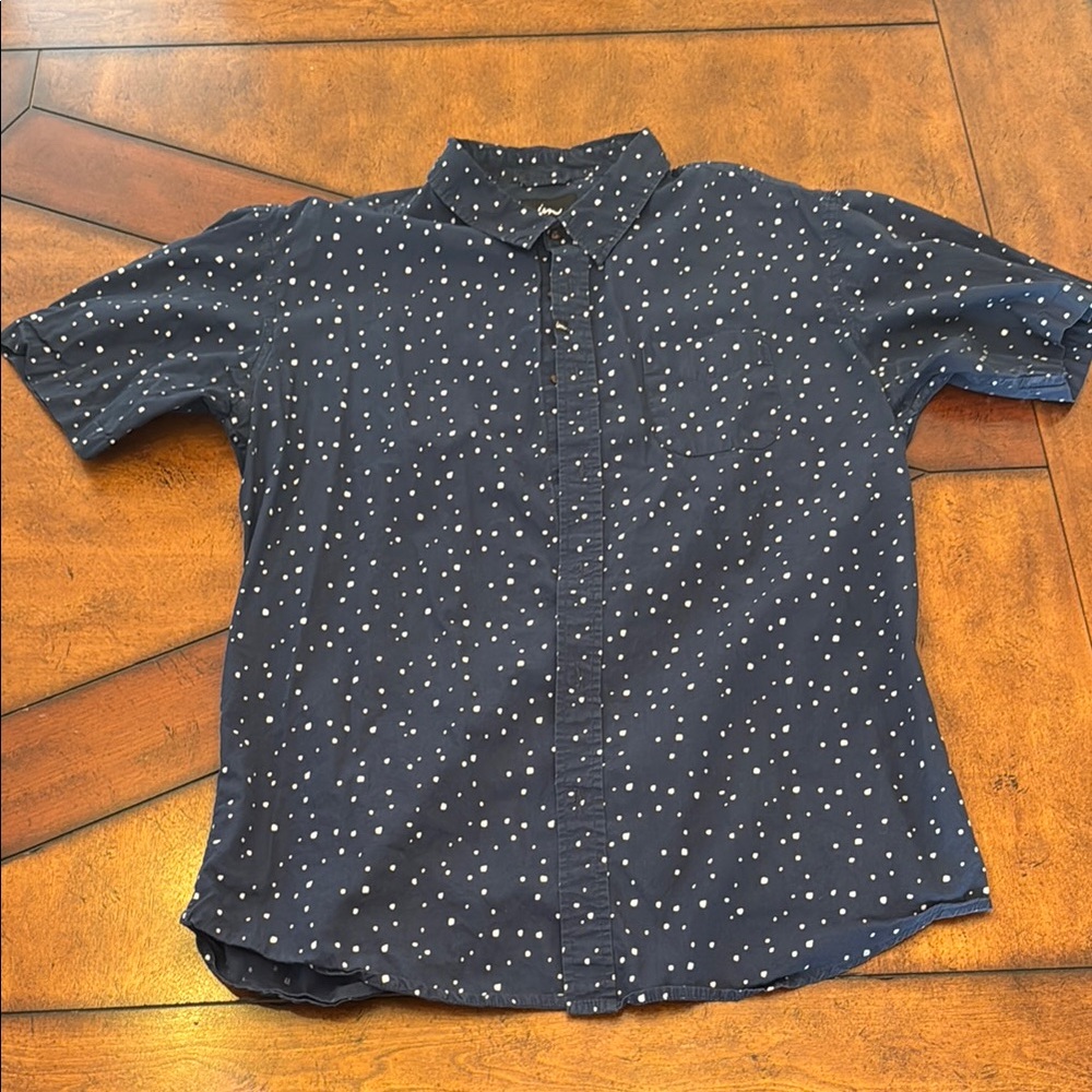 Imperial Motion Blue and White Casual Shirt with Starry Pattern